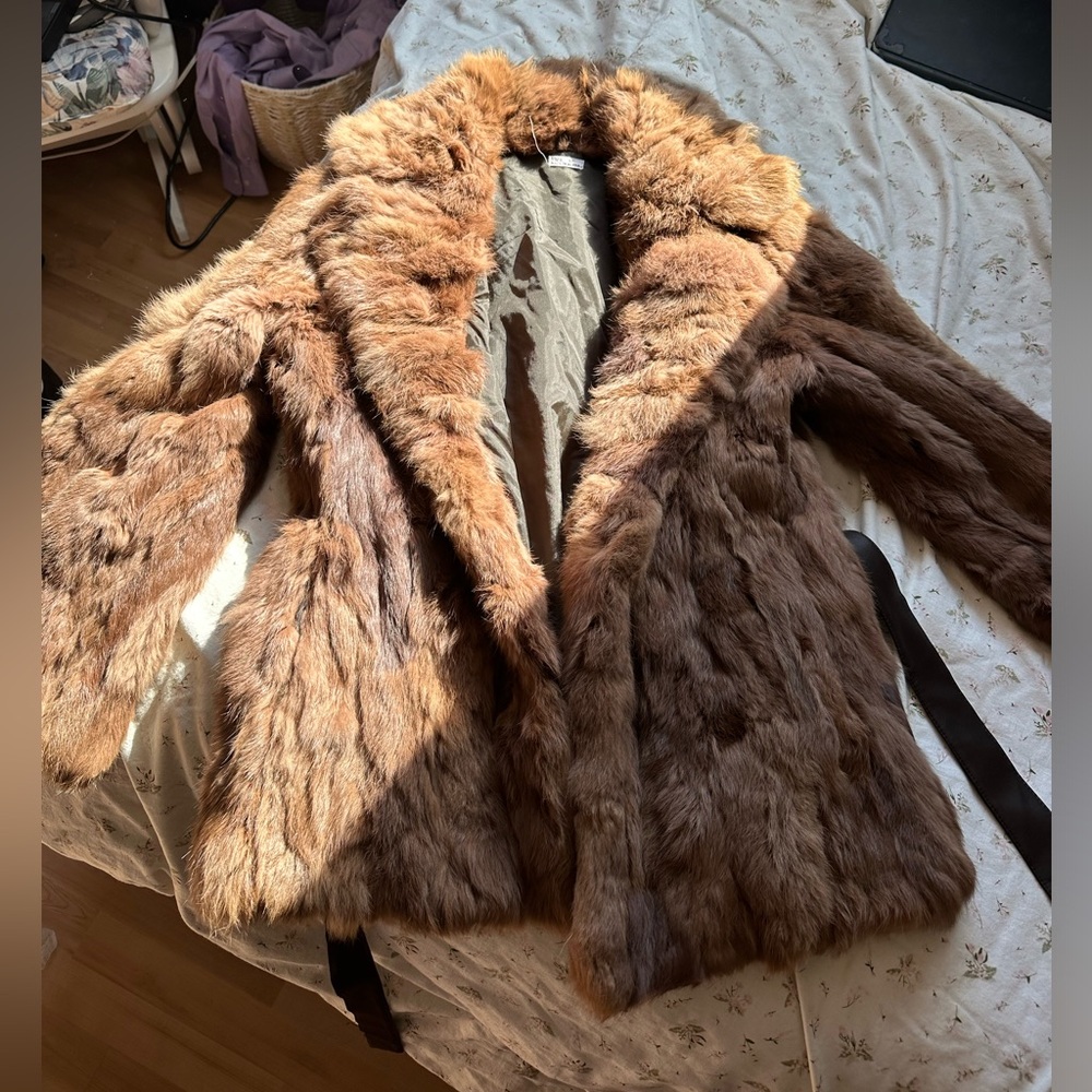 COPY - Rabbit fur vintage coat